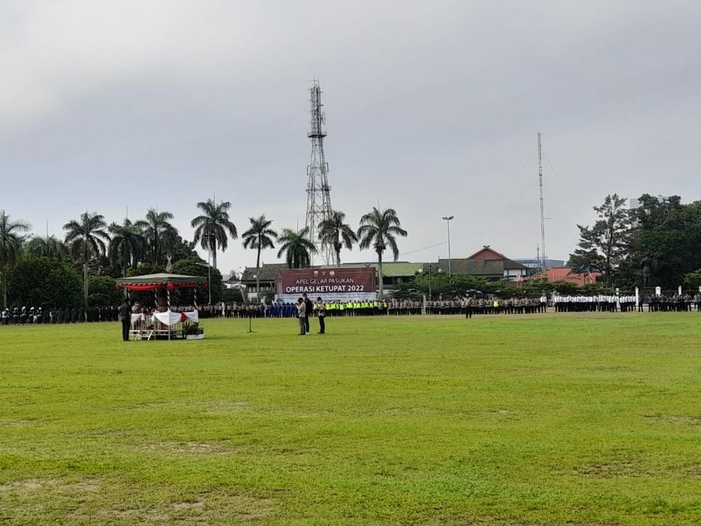 Apel Gelar Ops Ketupat 2022 di Lapangan Gubernur Jambi, 3.244 Personel Gabungan Disiagakan