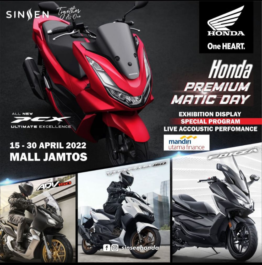 Banyak Penawaran Menarik, Segera Kunjungi Event Honda Premium Matic Day di Jamtos