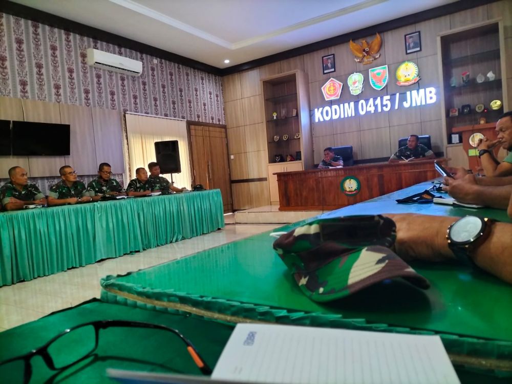 Dandim 0415/Jambi Beri Arahan ke Perwira dan Jajaran, Harapkan Sinergitas Terjalin Baik