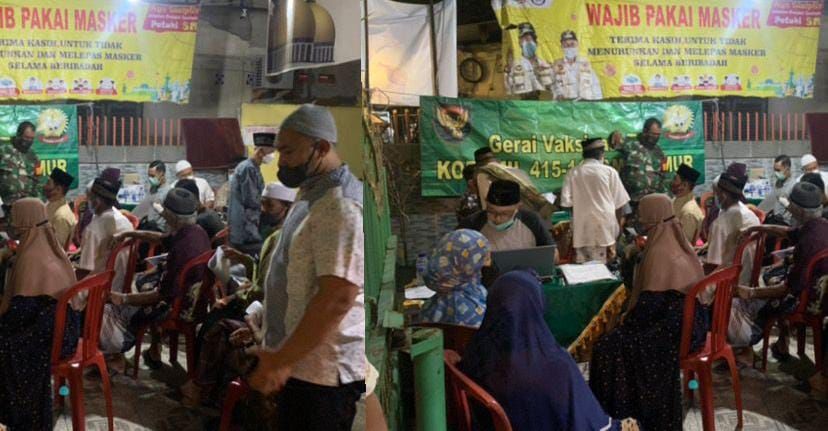 Lakukan Percepatan Vaksinasi Selama Ramadan, Kelurahan Tanjung Sari Sasar Jemaah Masjid