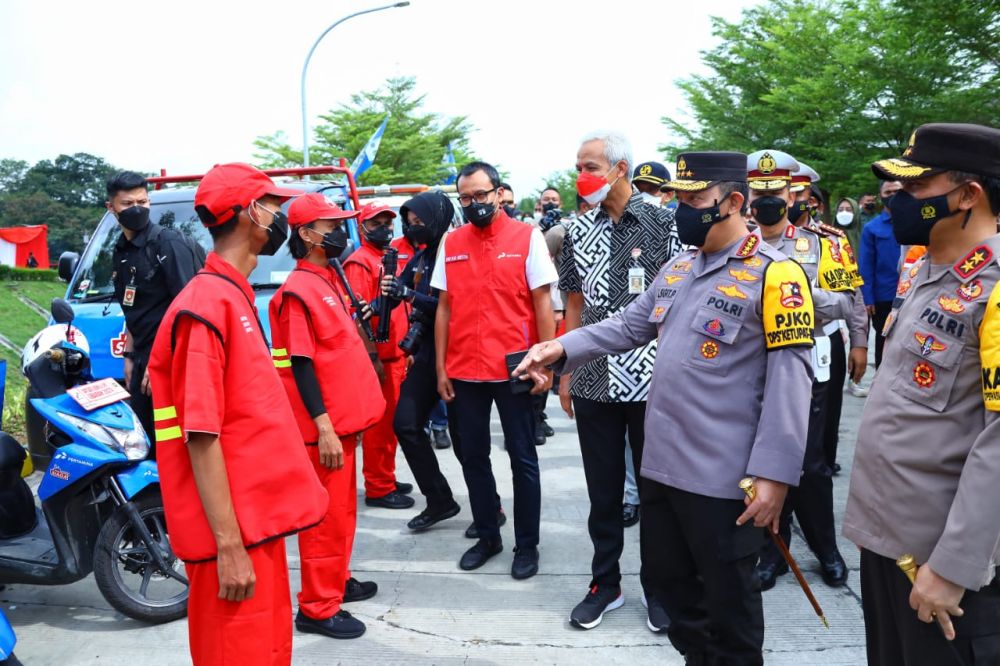 Tinjau Kalikangkung, Kapolri: Pemudik Kalau Lelah, Jangan Dipaksakan