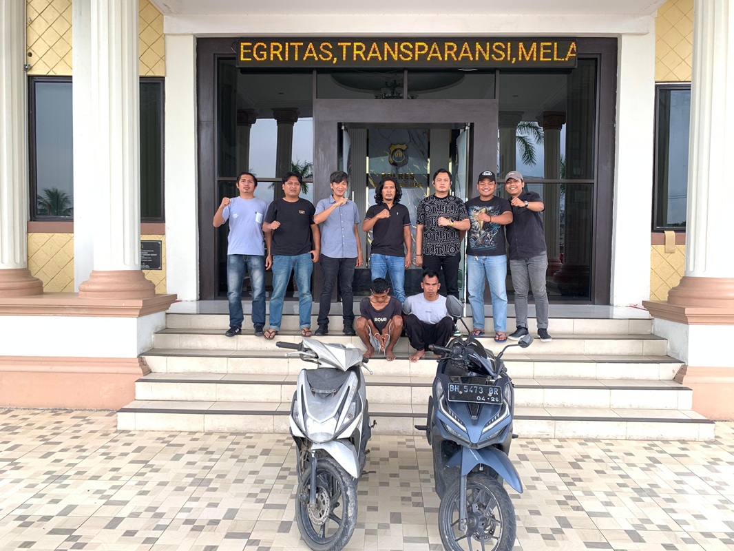 Selang Sehari Beraksi, 2 Pelaku Curanmor Ditangkap Polres Tanjab Barat