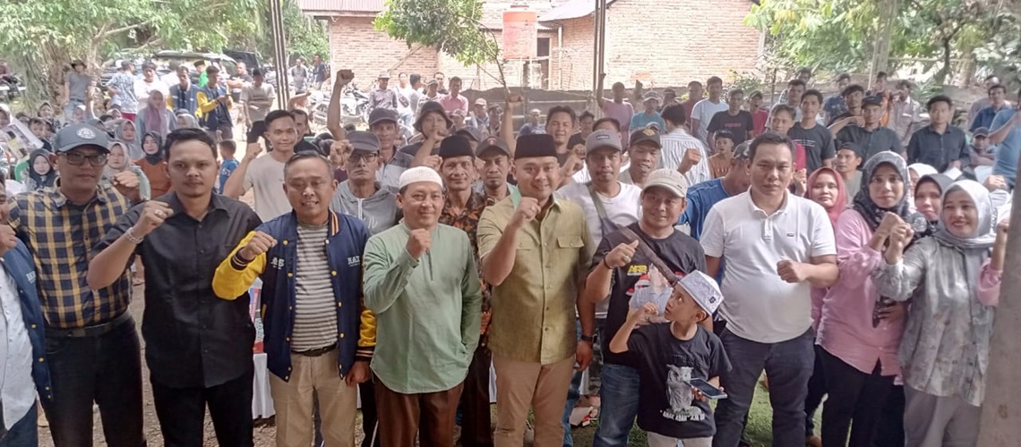 Lantik Tim Pemenangan, Calon Bupati Agus Rubiyanto-Nazar Gempur Basis Aspan di Kecamatan VII Koto dan VII Ilir