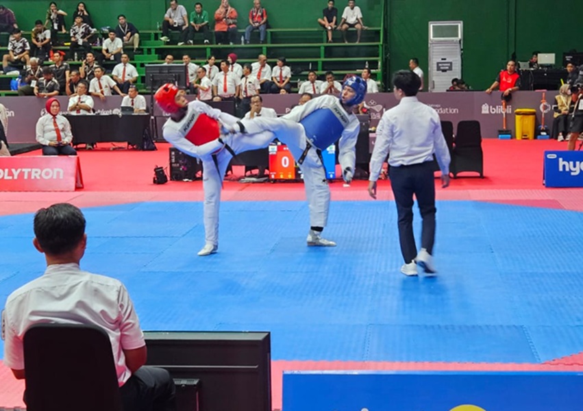 Selamat! Taekwondoin Jambi Raih Perak di PON Bela Diri Kudus