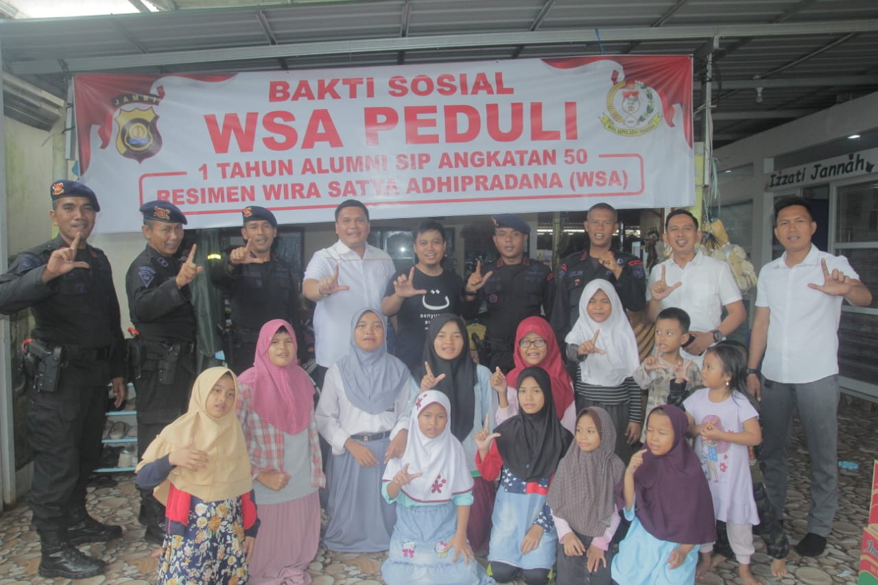 Peduli Sesama, Alumni SIP Angkatan 50 WSA Gelar Bakti Sosial di Rumah Asuhan Izzati Jannah, Kota Jambi