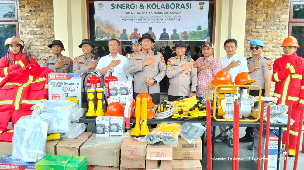 PT Sari Aditya Loka dan Polres Sarolangun Perkuat Sinergi Hadapi Ancaman Karhutla