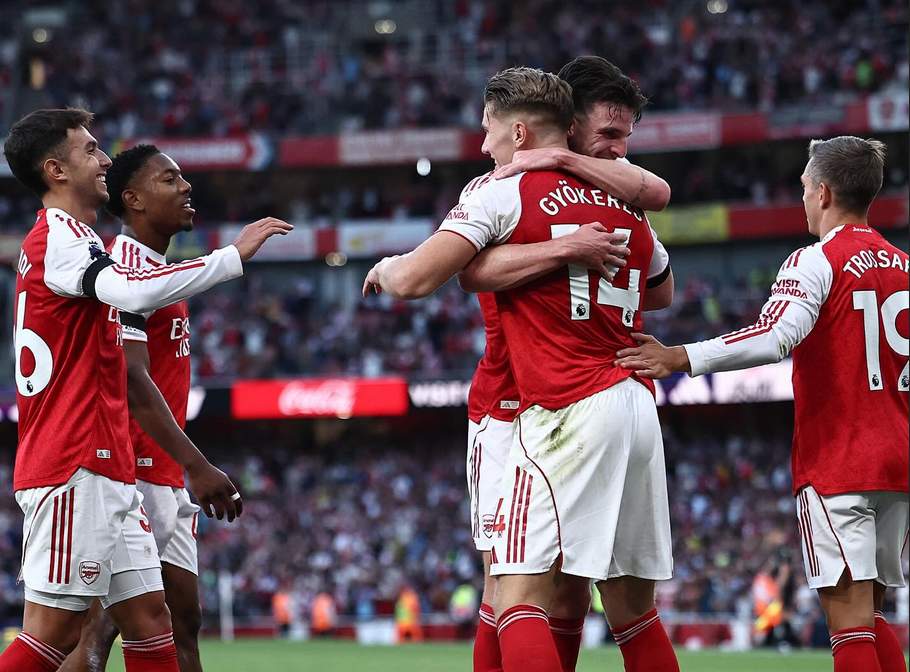 Hasil Liga Inggris: Arsenal Mengamuk, Gilas Leeds United 5-0 dan Geser Tottenham dari Puncak