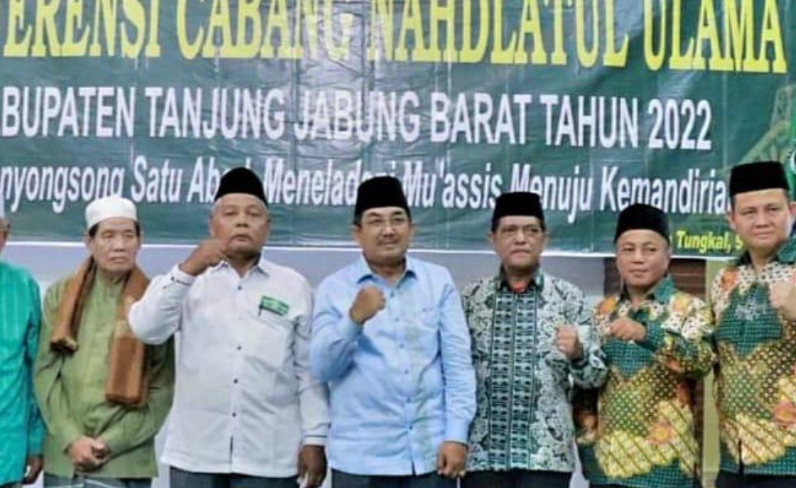 Bupati Anwar Sadat Buka Konfercab NU Tanjab Barat Tahun 2022