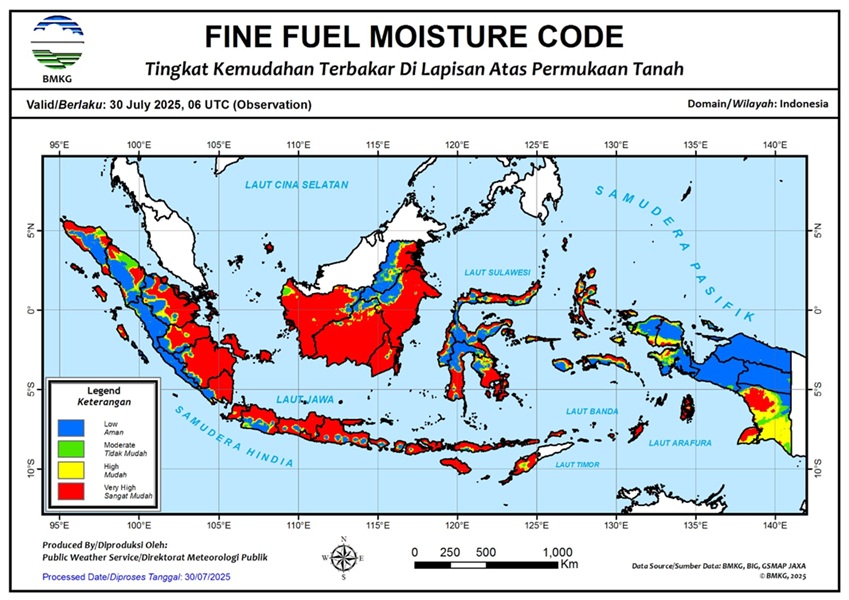 Hotspot di Jambi Terus Bertambah, Total Capai 282 Titik