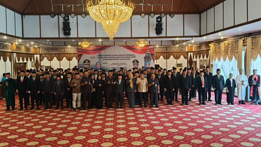 Rombak Besar-besaran! Ini Nama 107 Pejabat Eselon III dan IV yang Dilantik Gubernur Jambi Al Haris