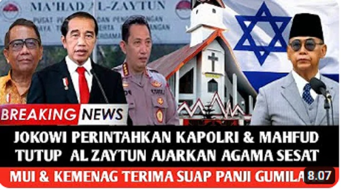 NAH! Bikin Gaduh, Presiden Jokowi Minta Kapolri 'Sikat' Ponpes Al Zaytun Indramayu, Panji Gumilang Ketar-ketir