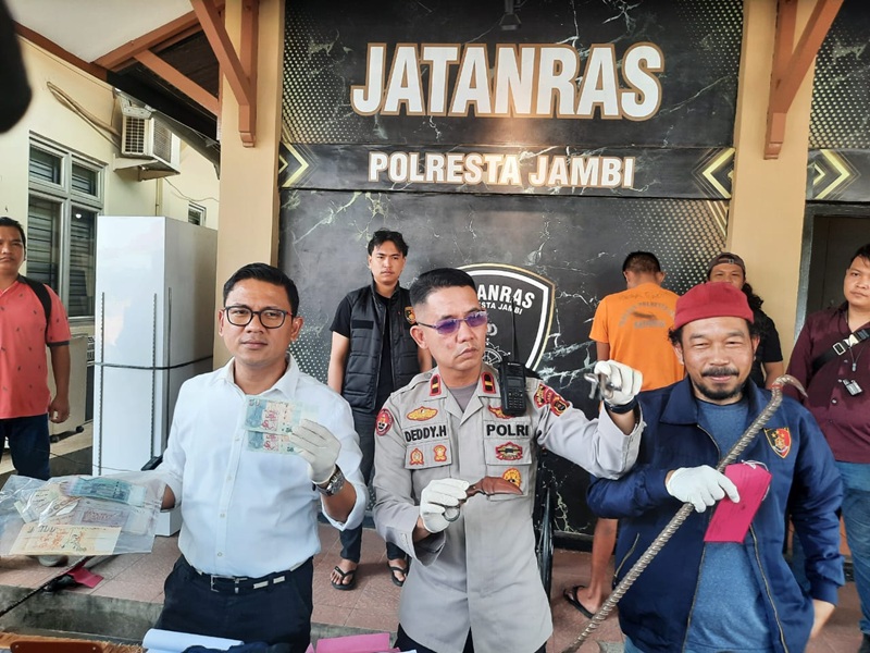 Jatanras Polresta Jambi Tangkap DPO Maling yang Bawa Kabur Mata Uang Asing, Pelaku Terpaksa Dilumpuhkan