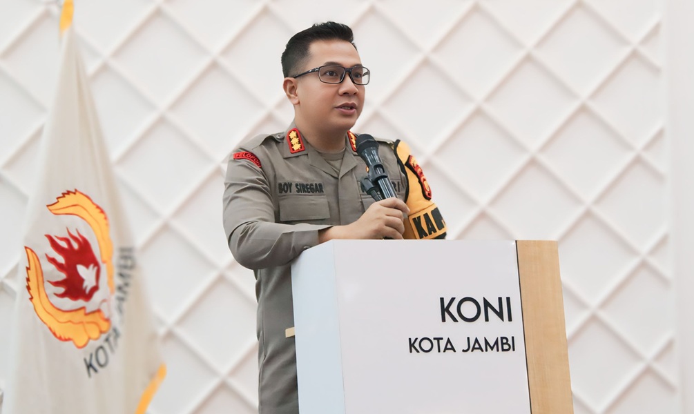 Hadiri Musyawarah KONI Tahun 2025, Kapolresta Jambi: Mari Kita Dukung Olahraga di Kota Jambi