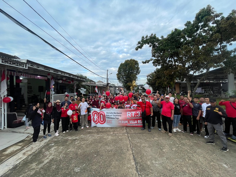 Peringatan Kemerdekaan RI ke-80 di RT 35 Kelurahan Payo Selincah Berlangsung Meriah