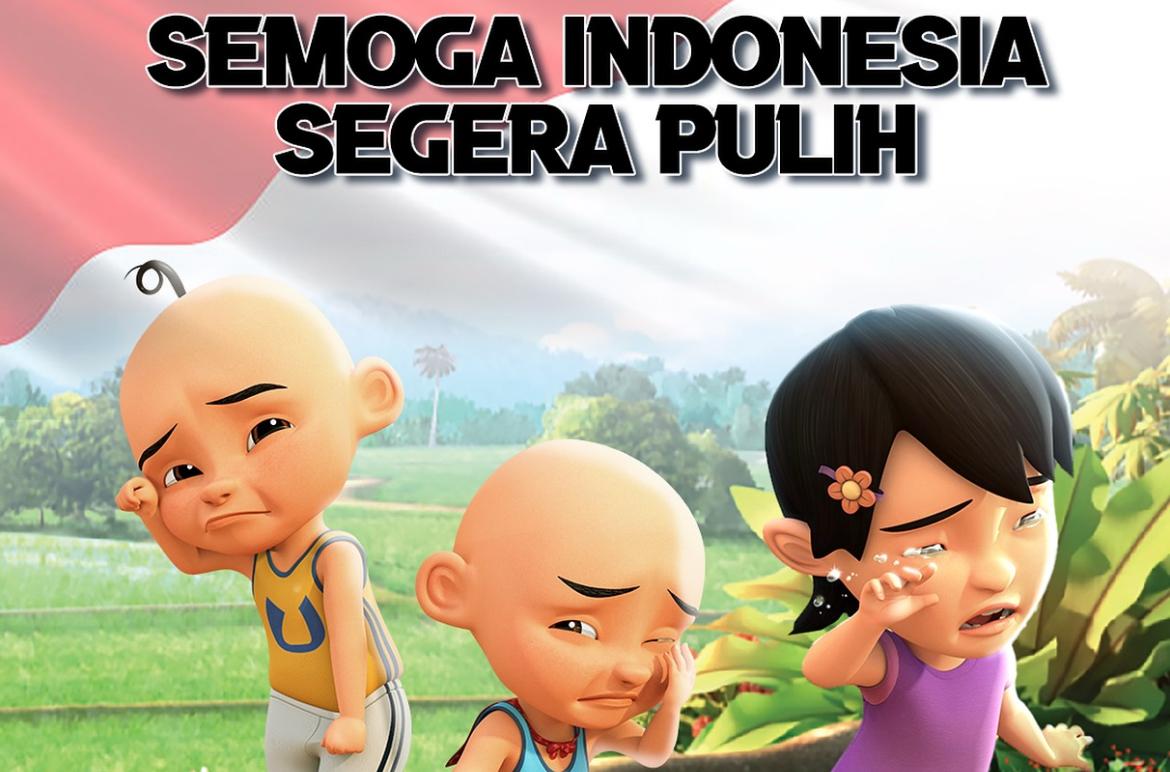 Upin dan Ipin Beri Doa dan Dukungan untuk Indonesia