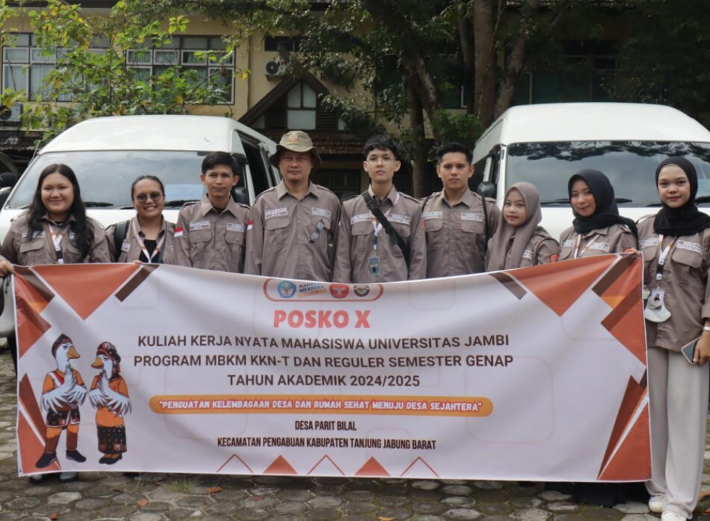 UNJA Lepas Mahasiswa KKN Tahun Akademik 2024 2025 Ke Kabupaten Tanjung Jabung Barat