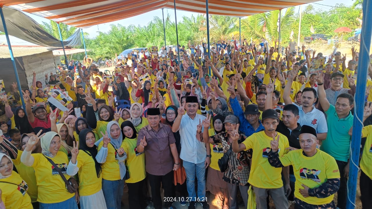 Tumpah Ruah, Masyarakat Mangun Jayo Seberang Bulatkan Tekad Hanya Pilih Agus-Nazar