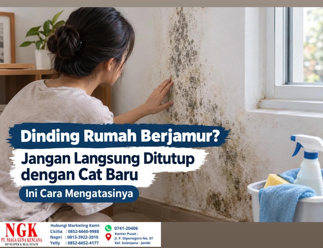 Dinding Rumah Berjamur? Jangan Langsung Ditutup dengan Cat Baru, Ini Cara Mengatasinya
