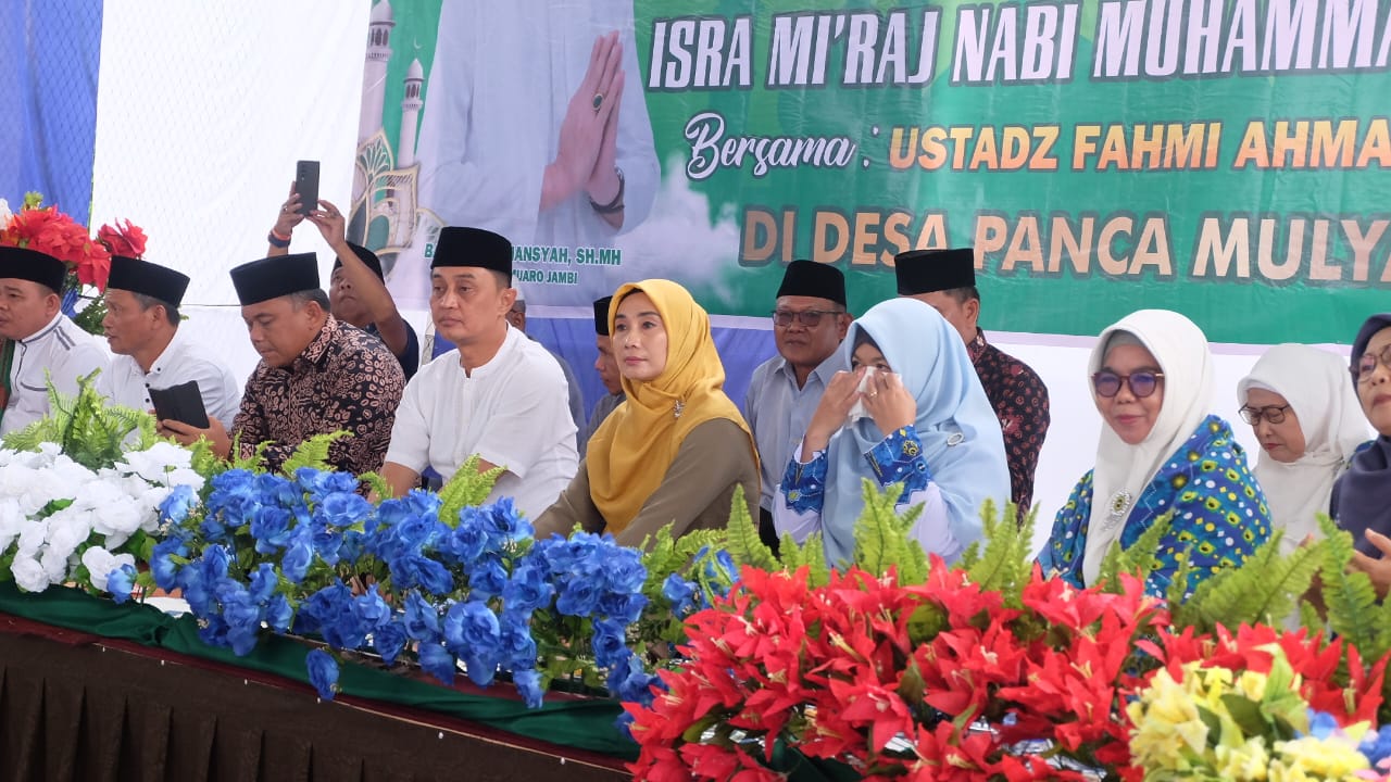 Hadiri Pengajian BKMT Di Desa Panca Mulya, Pj Bupati Bachyuni Berpesan Jaga Persatuan