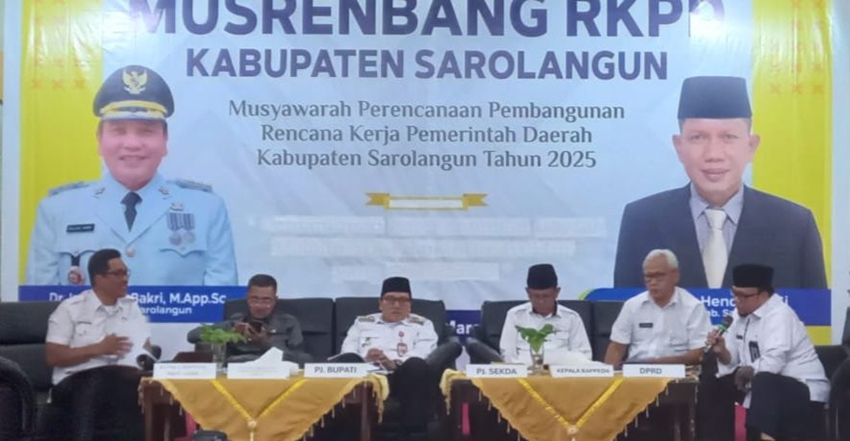 Musrenbang RKPD 2025, Alokasi APBD Rp1,36 Triliun, Pj Bupati Sarolangun: Berupaya Cari Tambahan Anggaran Pusat