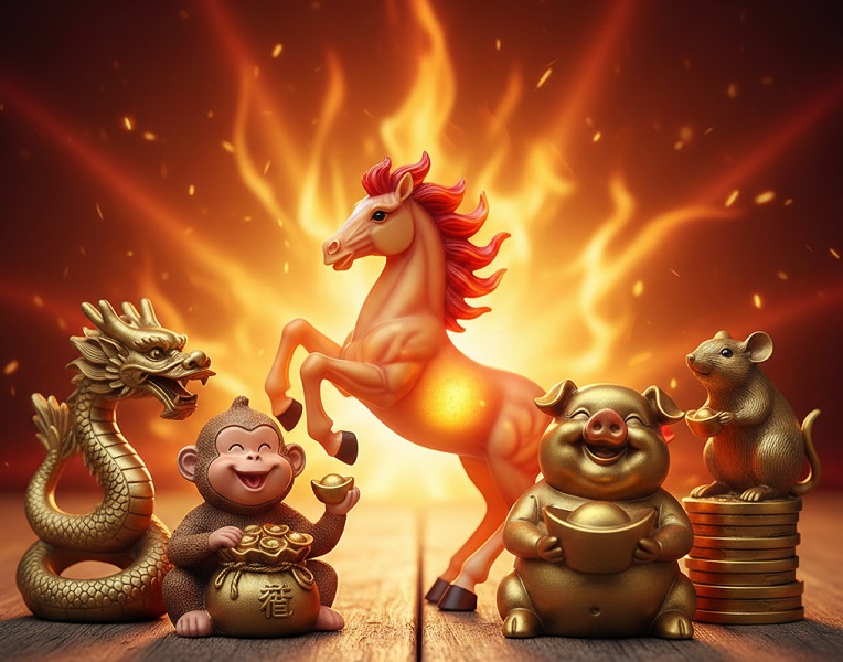 Aura Sultan Muncul! 5 Shio Paling Hoki di Tahun Kuda Api 2026, Siapa yang Bakal Auto Cuan?