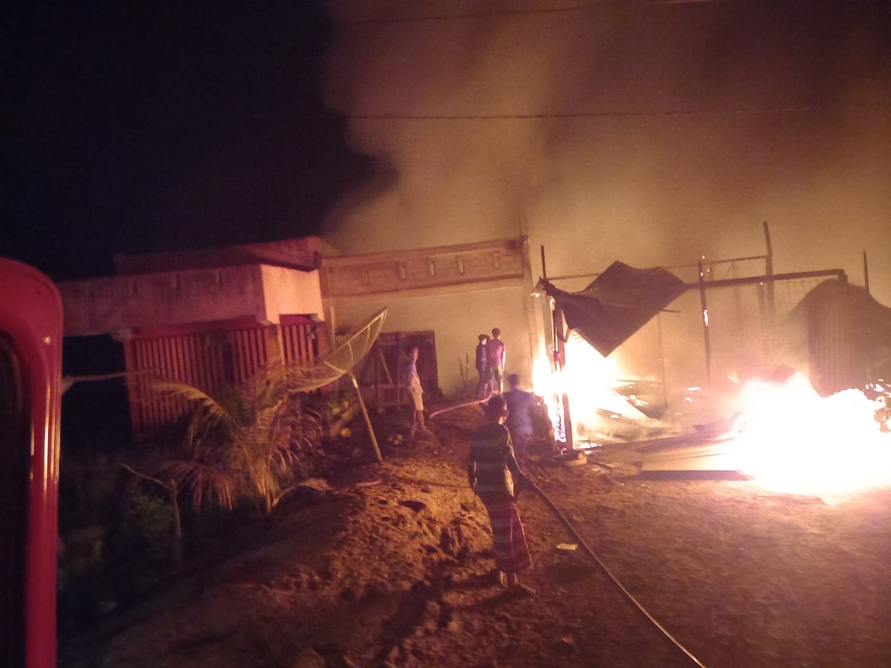 Tiga Rumah dan 11 Motor di Bungo Terbakar Dini Hari Tadi