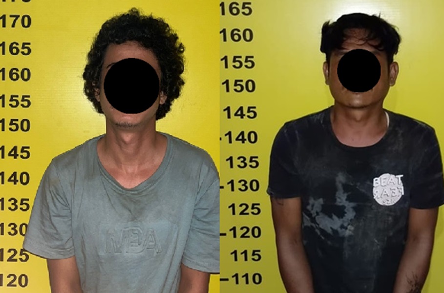 Gasak 3 Sepeda Motor Sekaligus, 2 Pria Ini Ditangkap Tim Macan Polsek Pasar