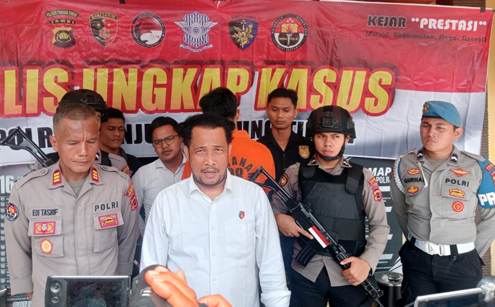 Satreskrim Polres Tanjab Timur Amankan DPO Curanmor Asal Mendahara Ulu