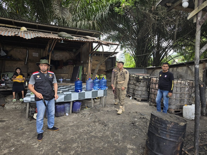 Polresta Jambi Cek Lokasi yang Diduga Dijadikan Gudang Penimbunan BBM Ilegal, Ini Hasilnya