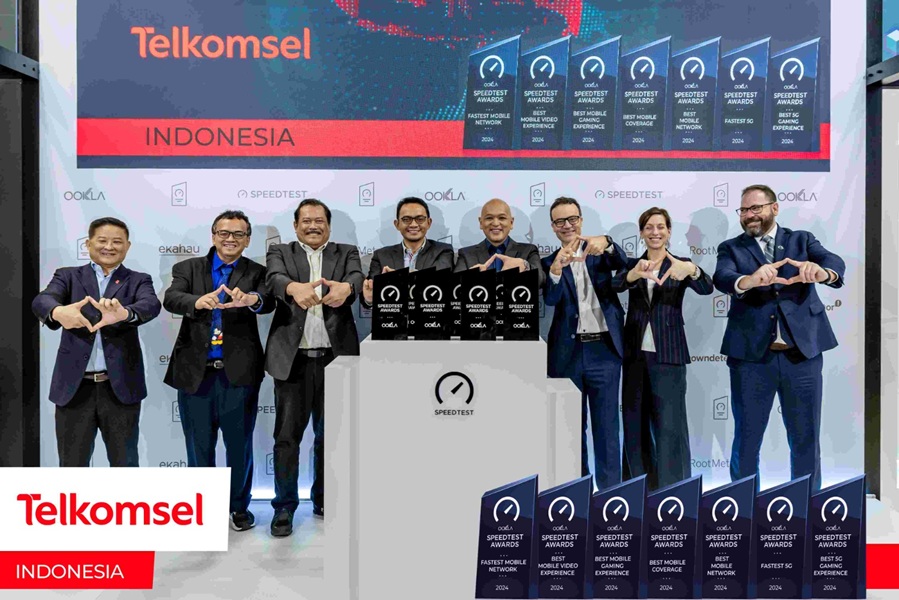 Telkomsel raih 7 penghargaan bergengsi dalam Ookla® Speedtest Awards™ periode Q3-Q4 2024