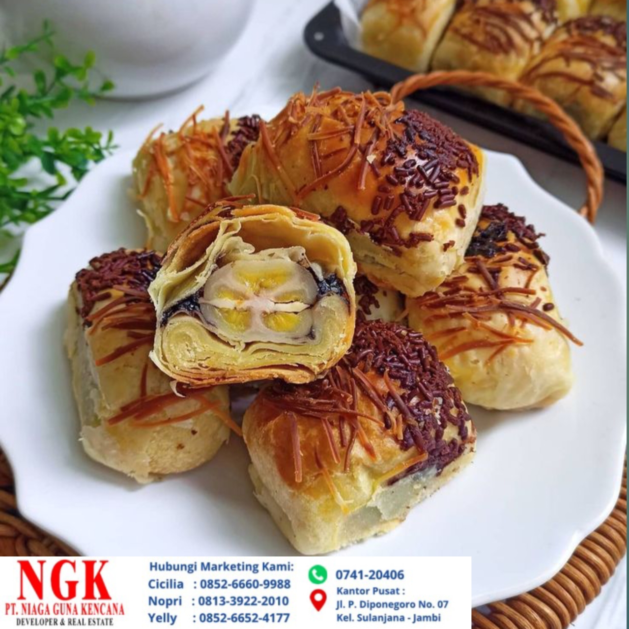 Resep Camilan Manis, Bolen Cokelat Lumer Yang Mudah Dibuat