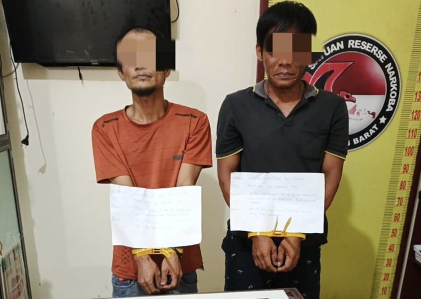 Ini Dia Tampang 2 Warga Merlung yang Jadi Pengedar Narkoba di Tanjab Barat 