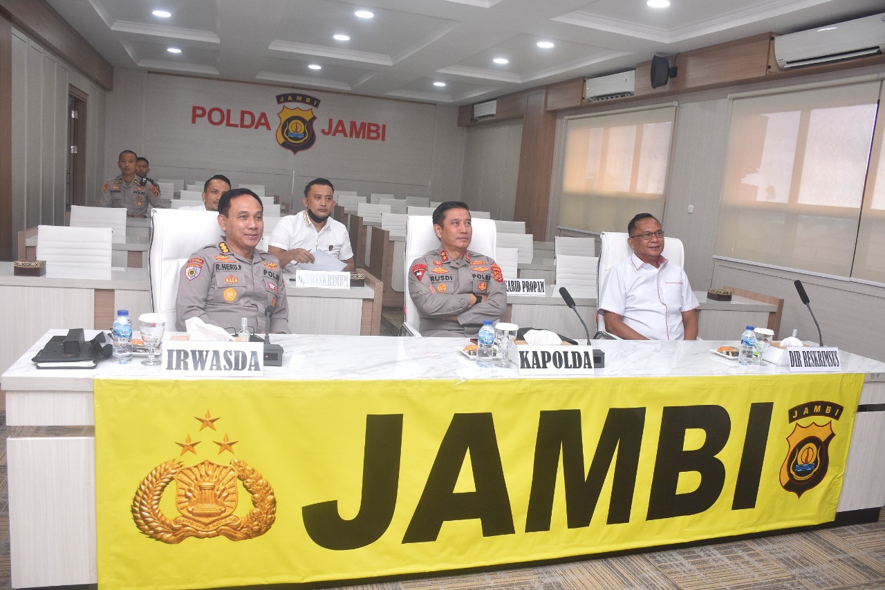 Kapolda Jambi Ikuti Rakor Inspektur Daerah Seluruh Indonesia Tahun 2023, Ini yang Dibahas