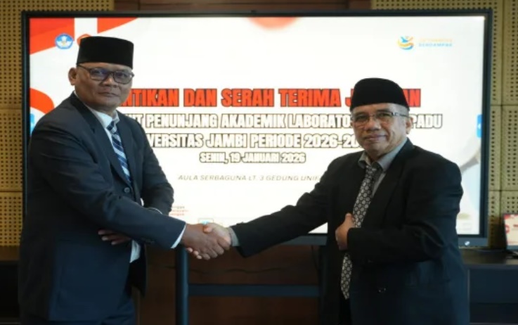 UNJA Resmi Lantik Kepala UPA Laboratorium Terpadu Periode 2026–2030, Rektor Tekankan Penguatan Akreditasi