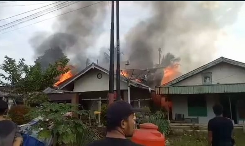 Kebakaran di Bungo, 3 Rumah Ludes Dilahap si Jago Merah