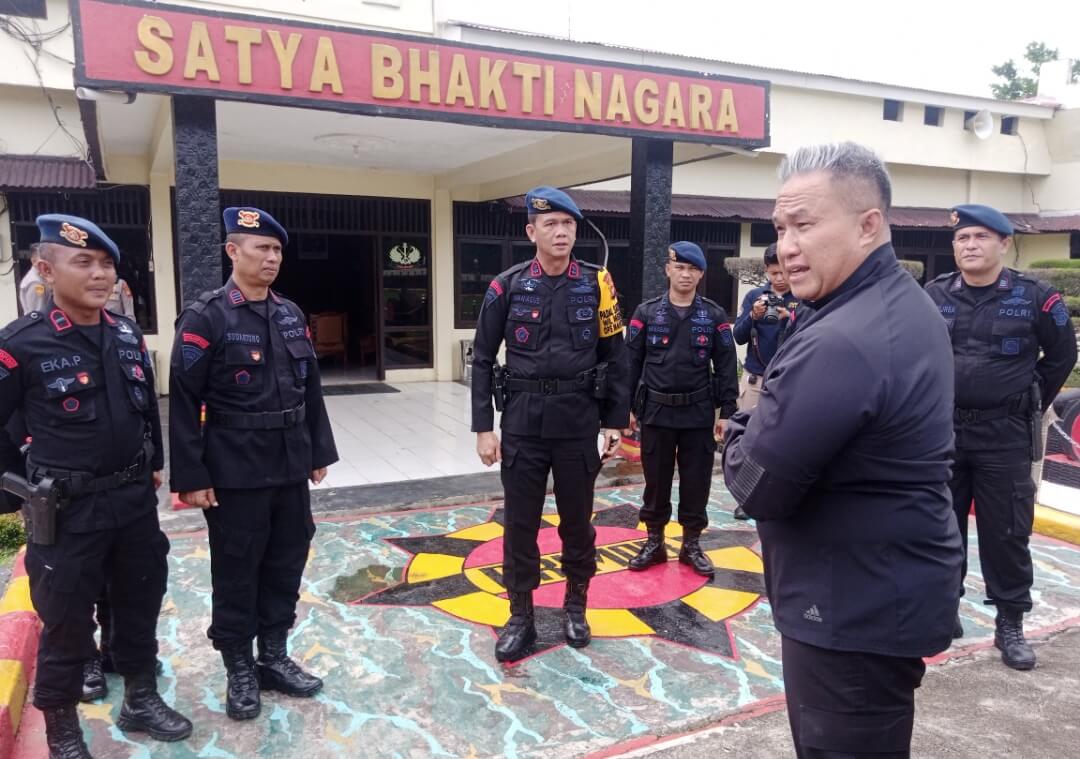 Wakapolda Jambi Brigjen Pol Edi Mardiyanto Kunjungi Batalyon B Pelopor Brimob Polda Jambi di Pamenang