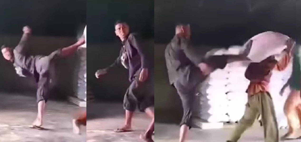 Heboh, Viral Video Berisi Pria Diduga Mandor Tendang Kuli Panggul, Perekam Sebut Kejadian di Jambi