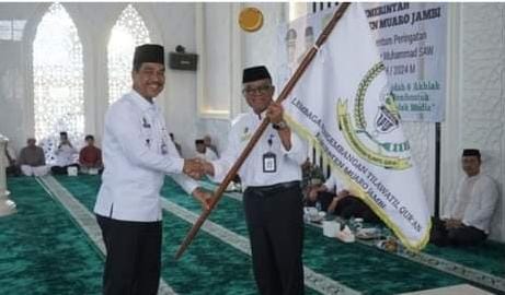 Pj Bupati Raden Najmi Lepas Kafilah MTQ Muaro Jambi Tingkat Provinsi ke Sungai Penuh