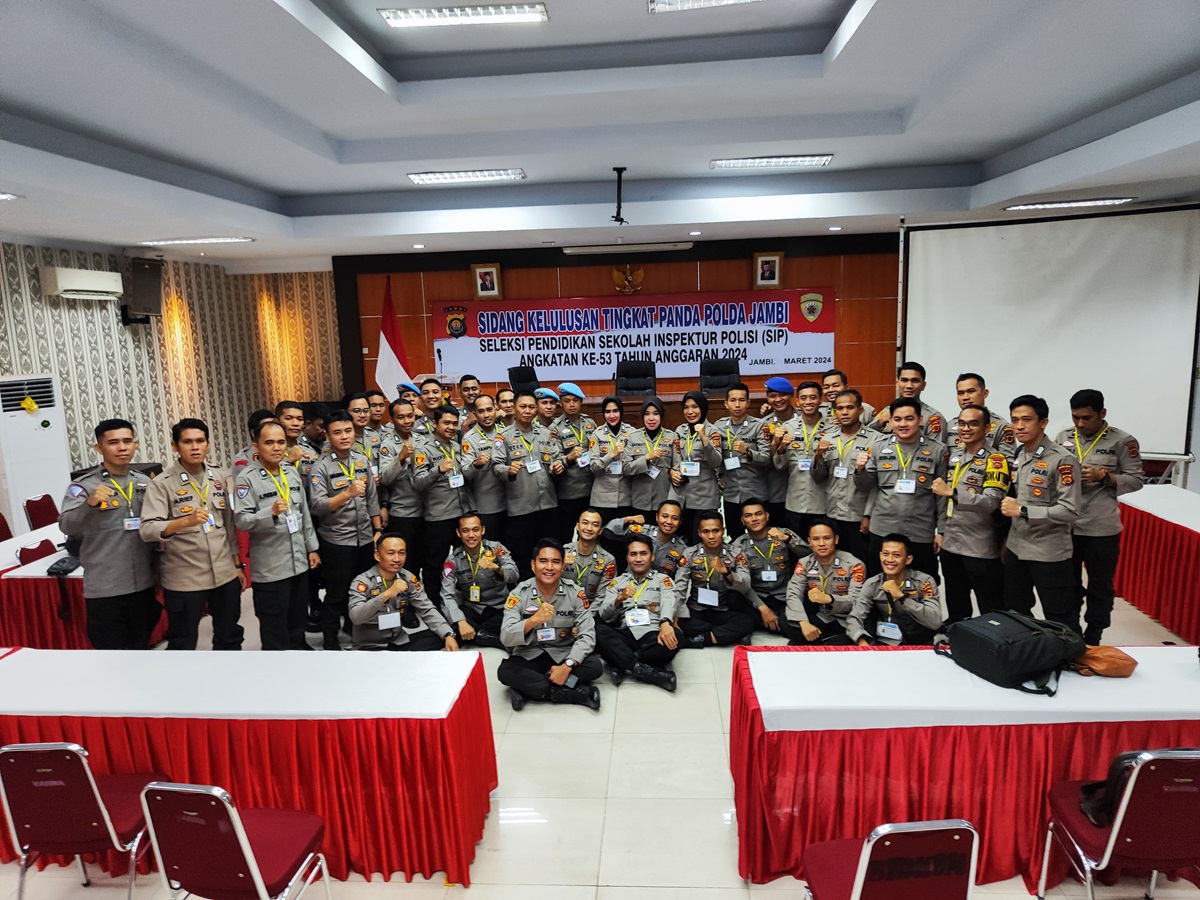 Selamat, 47 Personel Polda Jambi Lulus Seleksi Pendidikan SIP Angkatan 53