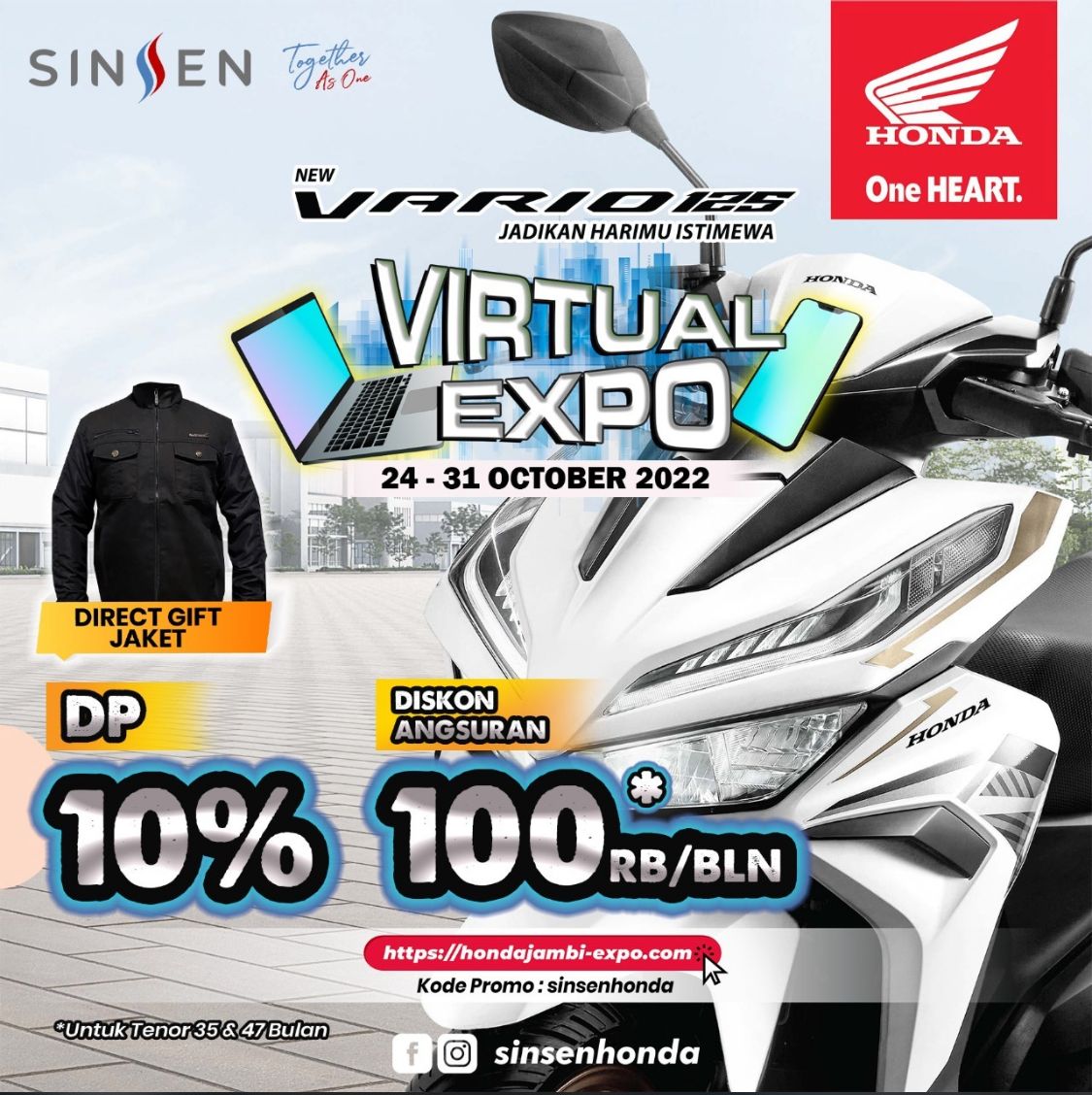 Virtual Expo New Honda Vario 125 Jadikan Harimu Istimewa