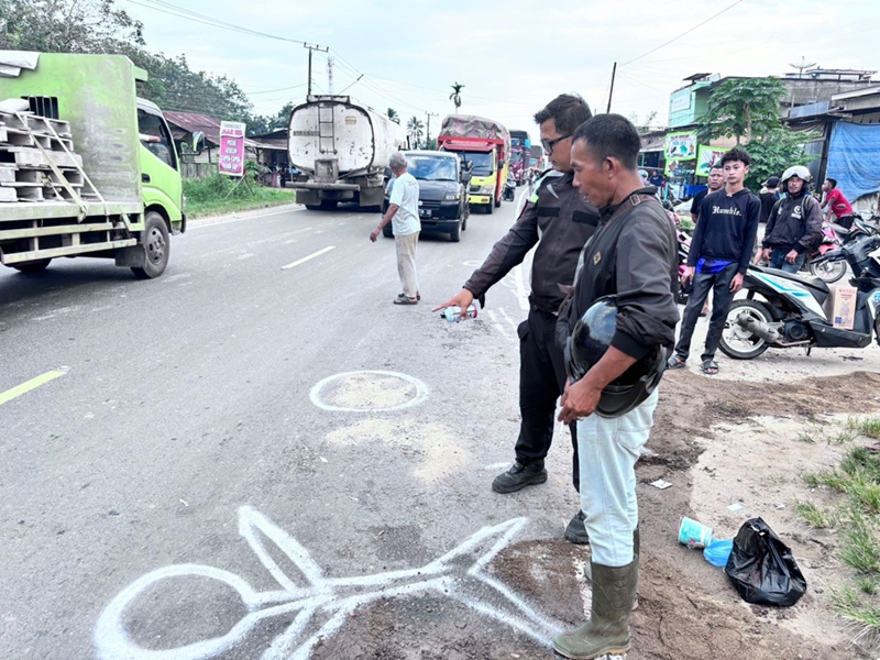 Laka Maut! Warga Asal Lombok Utara Tewas Terlindas Truk di Muaro Jambi