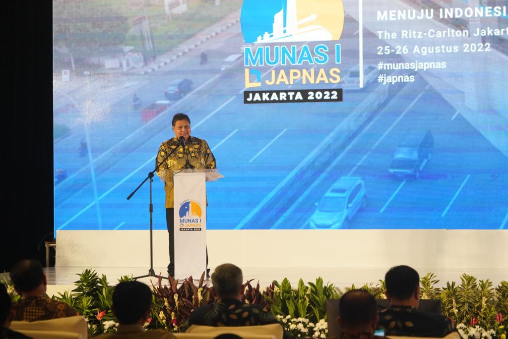 Munas JAPNAS, Menko Airlangga Ajak Pengusaha Berperan Aktif Laju Pertumbuhan Ekonomi RI