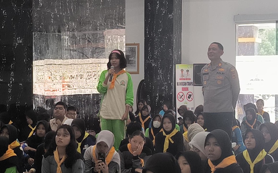 Latihan Gabungan PMR se-Kota Jambi, Ini Pesan Kamtibmas dari Kasat Binmas untuk Pelajar