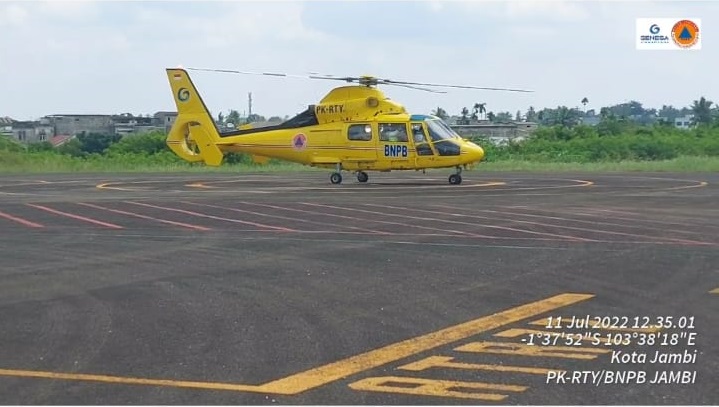 Antisipasi Karhutla di Jambi, 4 Helikopter BPBD Jambi Disiagakan 
