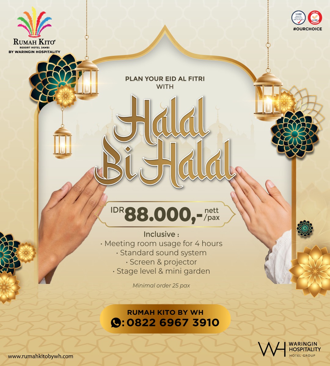 Halal Bihalal” & “Mudik Package” Promo Eksklusif Rumah Kito Resort Hotel Jambi By Waringin Hospitality menyamb