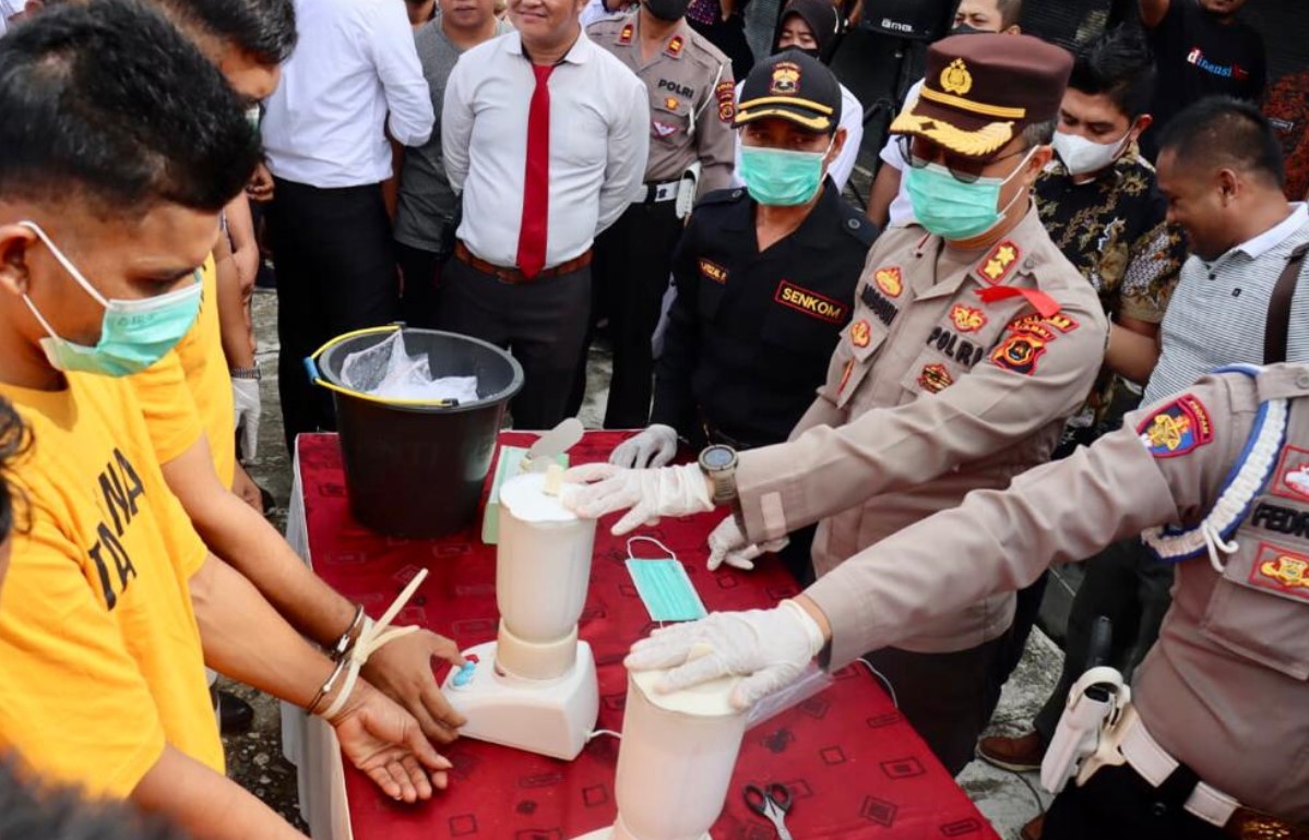 Bawa 2,1 Kilogram Sabu untuk Diedar Jelang Tahun Baru, 2 Pria Asal Aceh Ditangkap Polres Sarolangun 