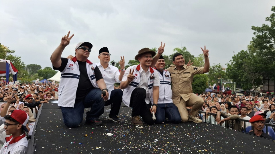 Kampanye Akbar H Abdul Rahman dan H Andi Muhammad Guntur Berlangsung Semarak