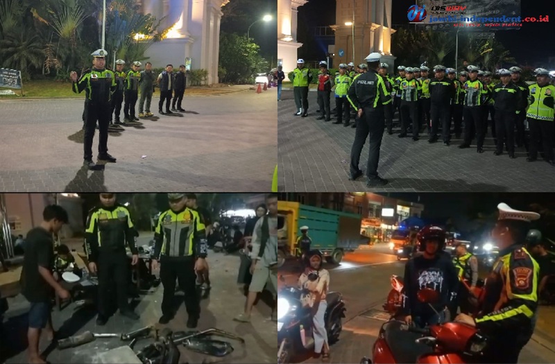 72 Kendaraan Terjaring Razia di Muaro Jambi, Knalpot Brong Langsung Dihancurkan di Tempat