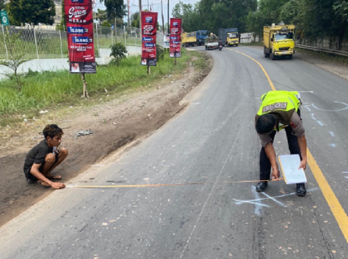 Kecelakaan di Dekat Indogrosir Jalan Lingkar Selatan Kota Jambi, 1 Orang Meninggal Dunia