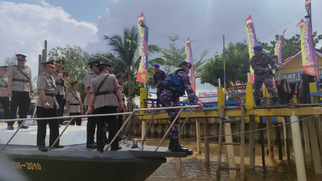 Antisipasi Gangguan Keamanan di Perairan Tanjab Timur, Sat Polairud Polres Tanjab Timur Libatkan Nelayan